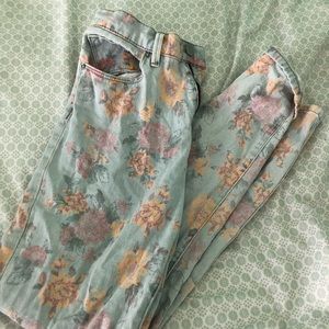 Floral urban outfitters jeans